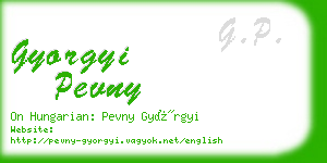 gyorgyi pevny business card